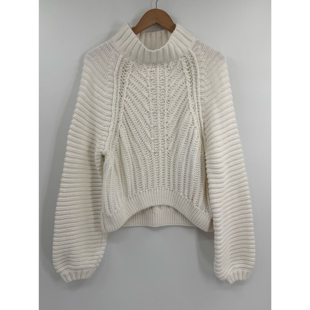 Free People Sweetheart Mock Neck Sweater | Ivory | Medium